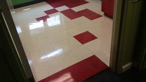 Floors stripping & waxing at a Pediatric Center in Dallas, GA